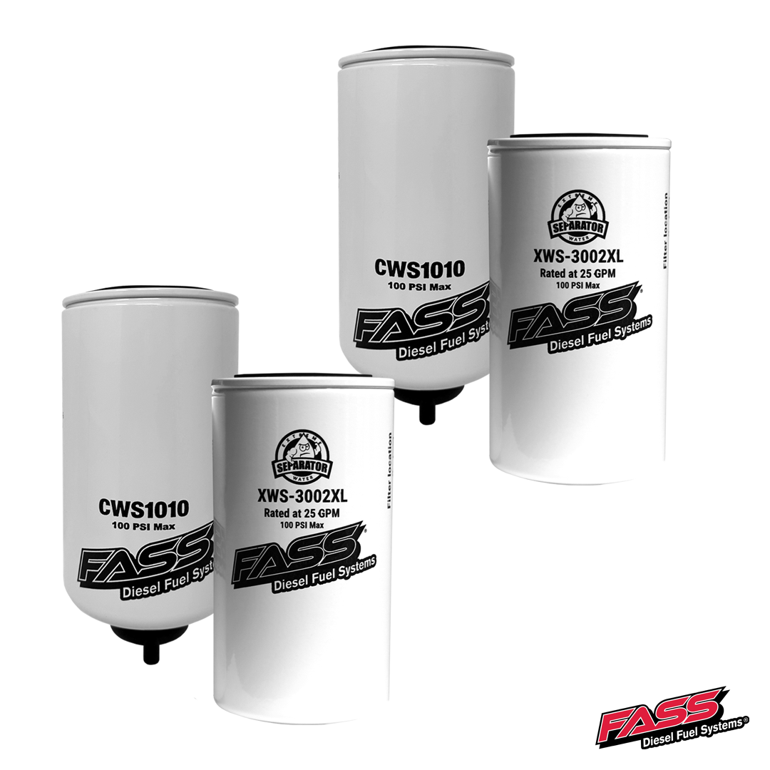 FASS Drop-In Fleet Filter Pack Contains (2) XWS3002XL & (2) CWS1010