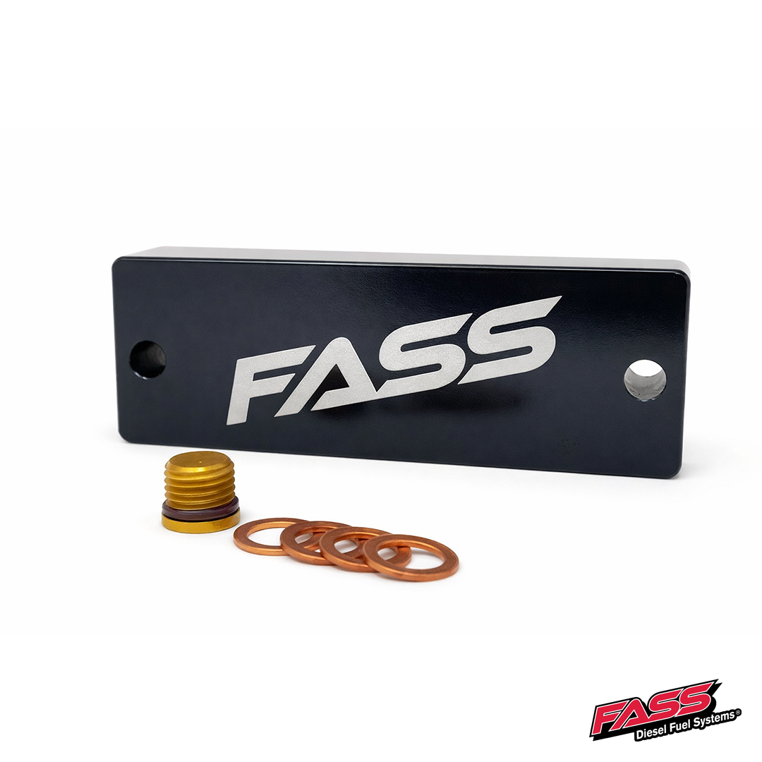 FASS Fuel Systems 10-18 Cummins 6.7L Fuel Filter Housing Delete Kit CFHD-1001K