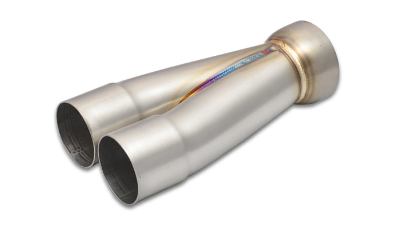 2-1 Merge Collector, 2.25" Inlet I.D. x 2.50" Outlet O.D., 8.75" Overall Length
