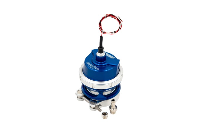 Turbosmart — BOV Race Port Female Gen-V Blue WITH Hall Effect sensor fits cometitors flange) - NO WELD FLANGE